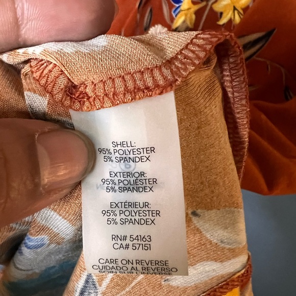 Calvin Klein vibrant floral sleeveless top XL - Picture 4 of 5